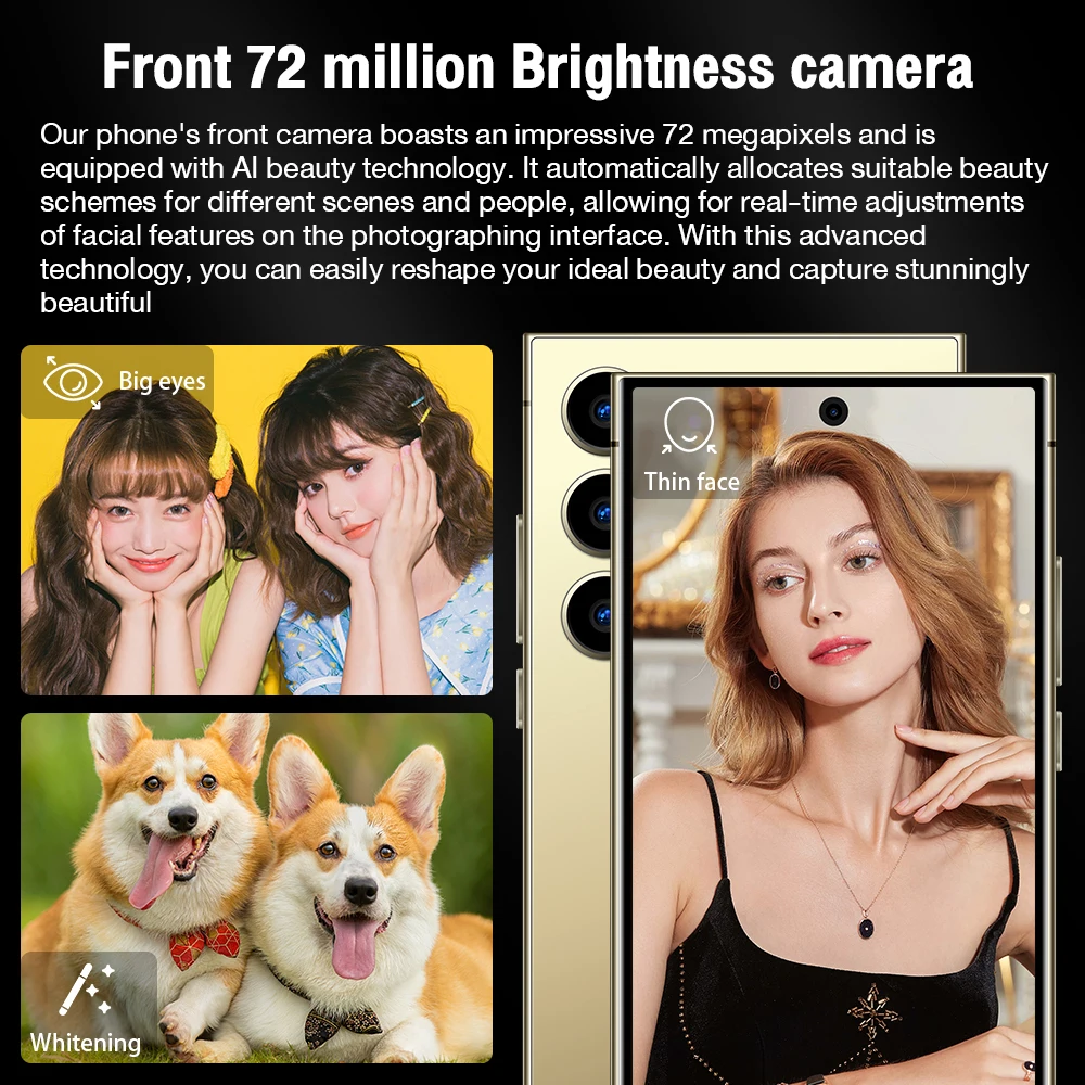 New S25 Ultra+ Smartphone 5G Signal 16GB+1TB Android 13 8000mAh phone Face Recognition Fingerprint unlocking Fast shipping 6