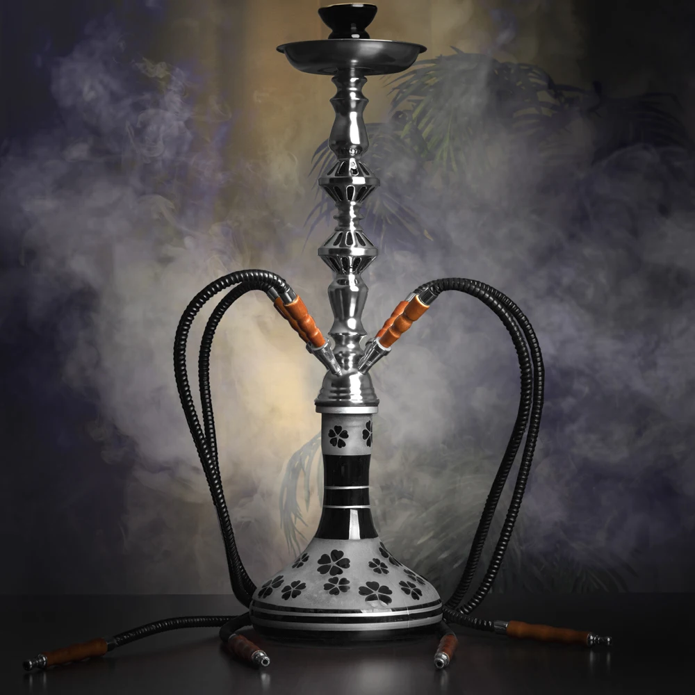 HIBRON Cachimba Shisha Hookha MegaSize 72cm, 4 hoses, full Kit, Super