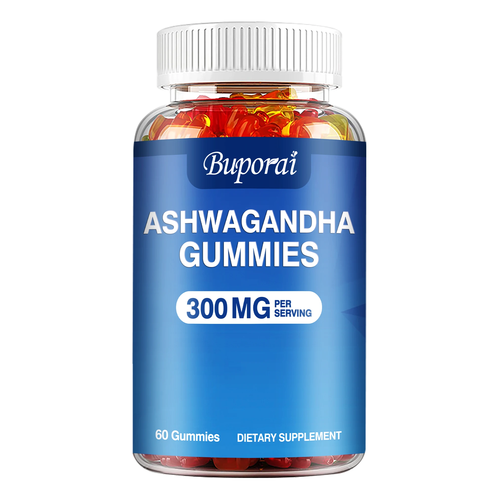 thumbnail image 1 of Ashwagandha: alivia el estrés, mejora el estado de ánimo, potencia la cognición y promueve un sueño saludable - 60 gomitas, 1 of 5