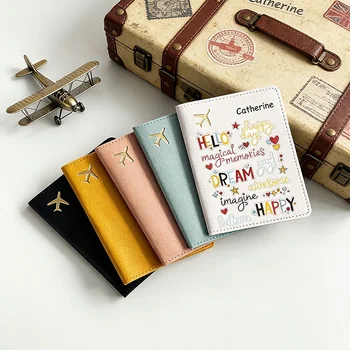 Porta Passaporto Personalizzato con Nome, Portadocumenti da Viaggio Leggero Unisex alla Moda, Regalo Ideale per Viaggi