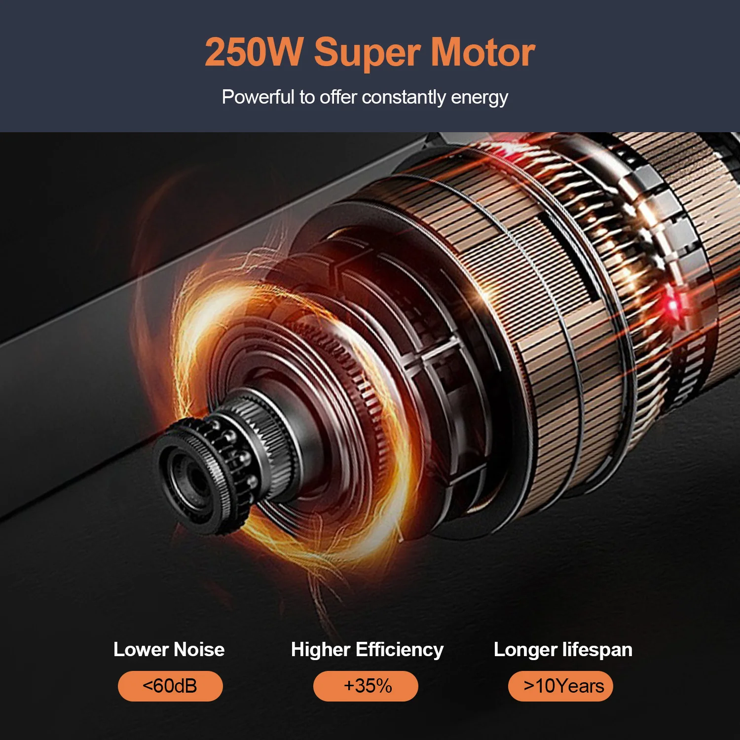 LUFVEBUT 80MM Large Calibre Slow Juicer 250W Cold Press Masticating Extractor 98% High Juice Yield BPA Free Safe Kitchen Gadgets 5