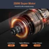 LUFVEBUT 80MM Large Calibre Slow Juicer 250W Cold Press Masticating Extractor 98% High Juice Yield BPA Free Safe Kitchen Gadgets 5
