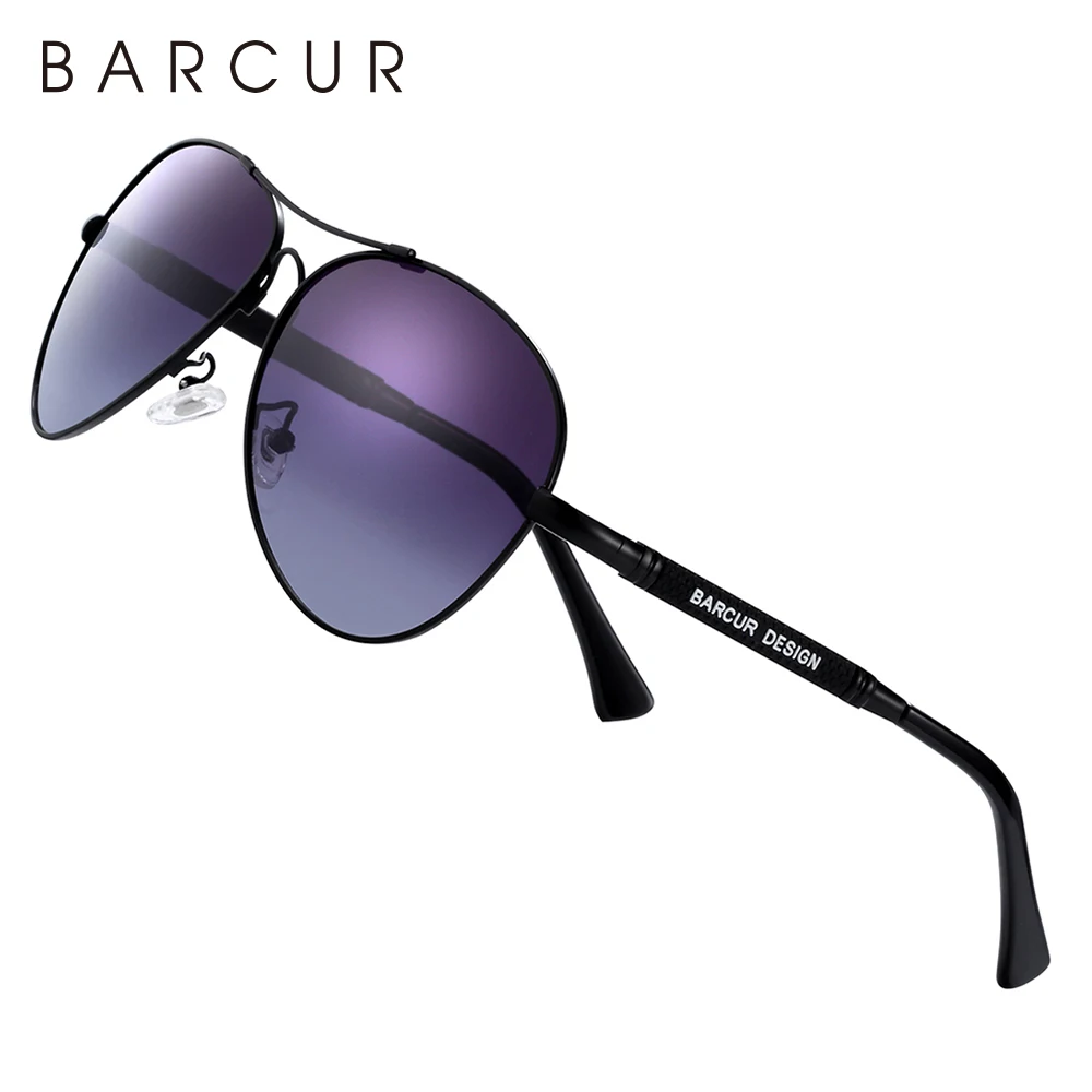 BARCUR design titanová slitina brýle proti slunci polarizační pánské slunce brýle ženy lodivod naklonění brýle zrcadlo odstínů oculos de sol