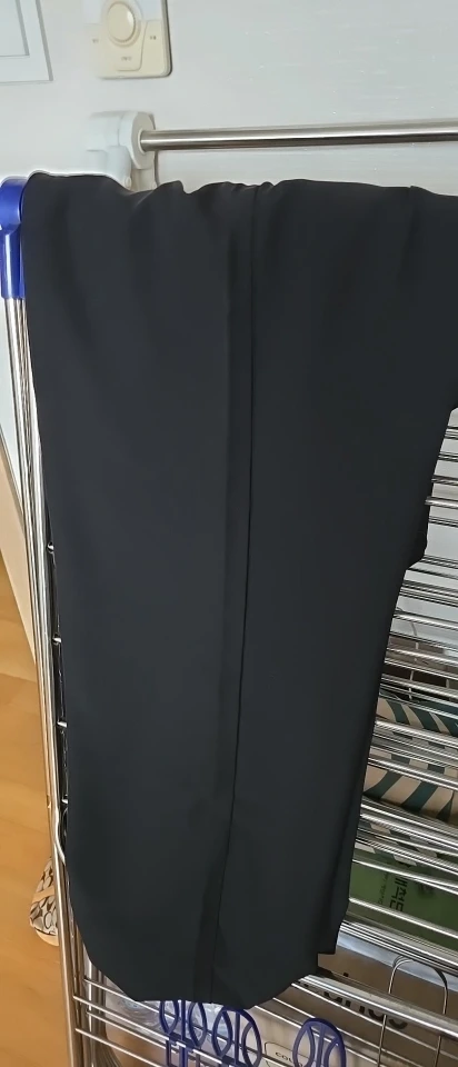 White High Waist Button Wide Leg Trousers photo review