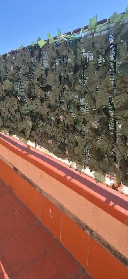 Artificial Ivy Hedge Green Leaf Fence Panels Faux Privacy Fence Screen for Home Outdoor Garden Balcony Decoration photo review