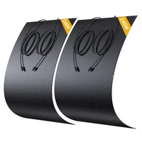 LIONSHEE LS-SP240 Panneau Solaire Flexible 240W 2PCS 17,55% Haute Efficacité Pliable Jusqu'à 120 °   Cellule solaire mono 182x83mm, étanche IP67, pour camping-car/bateau/station d'alimentation sur le toit 2