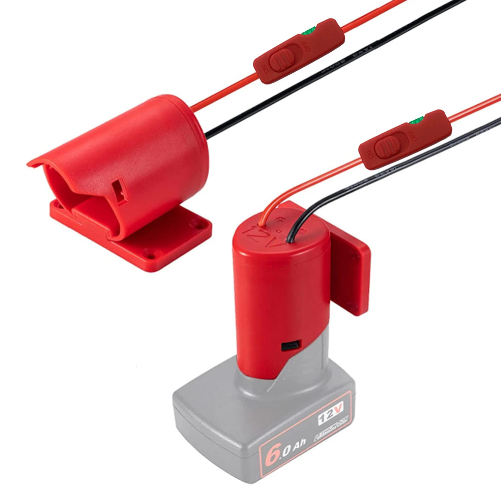 Battery Adapter With Fixing Hole For Milwaukee 12v M12 Lithium Battery