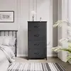 4 - Drawer Fabric Storage Tower. Organizer Unit for Bedroom, Living Room, Hallway, Closets. Features Sturdy Steel Frame 2