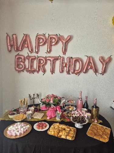 Blue Foil Birthday Balloon Set photo review