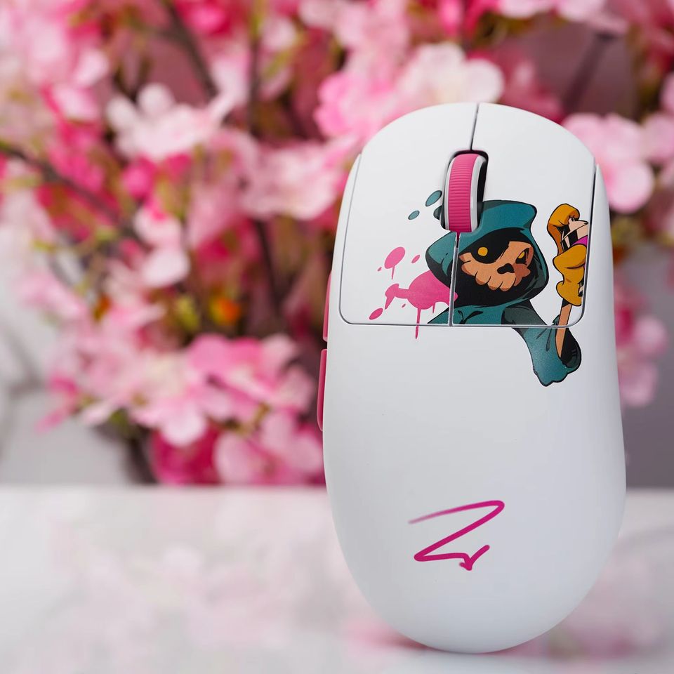 Zaopin X Nachocustomz Z2 4K Swappable Wireless Lightweight Ergonomics Design Gaming Mouse PAW3395 Skull Clad Avatar Mouse