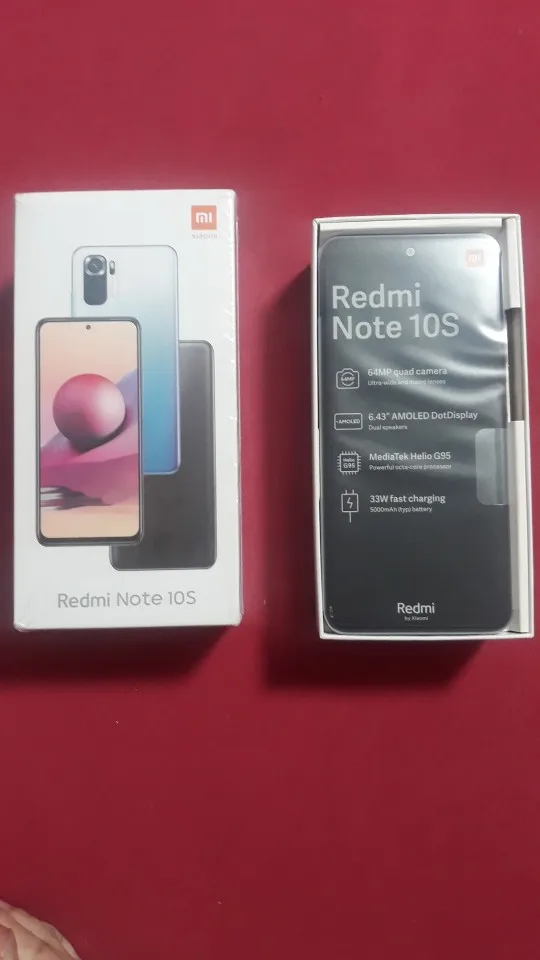 Global Version Xiaomi Redmi Note 10S Mobile 6GB 64GB /128GB G95 Octa Core 64MP Camera 6.43" AMOLED DotDisplay 5000mAh Battery