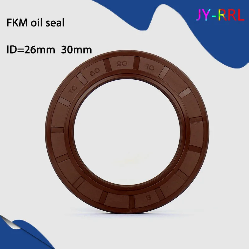 

1Pcs TC/FB/TG4 FKM Framework Oil Seal ID 26mm 30mm OD 37-52mm Thickness 4-12mm Fluoro Rubber Gasket Rings