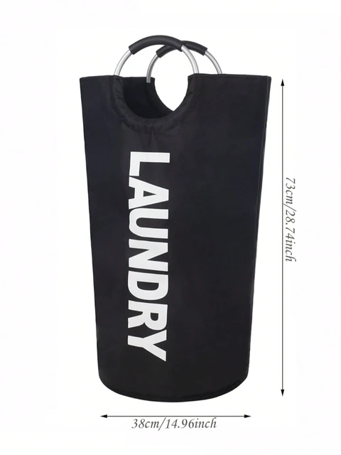 Large Capacity Laundry Basket Stylish Hamper with Soft Cushion Handle Foldable Multi-Purpose Storage for Bathroom Laundry Room 6