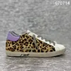 Classical GOLDEN Shoes Designer Women's GOOSE Sneakers Silver Glitter Leopard Pony Hair Suede Leather Style Shoe 2