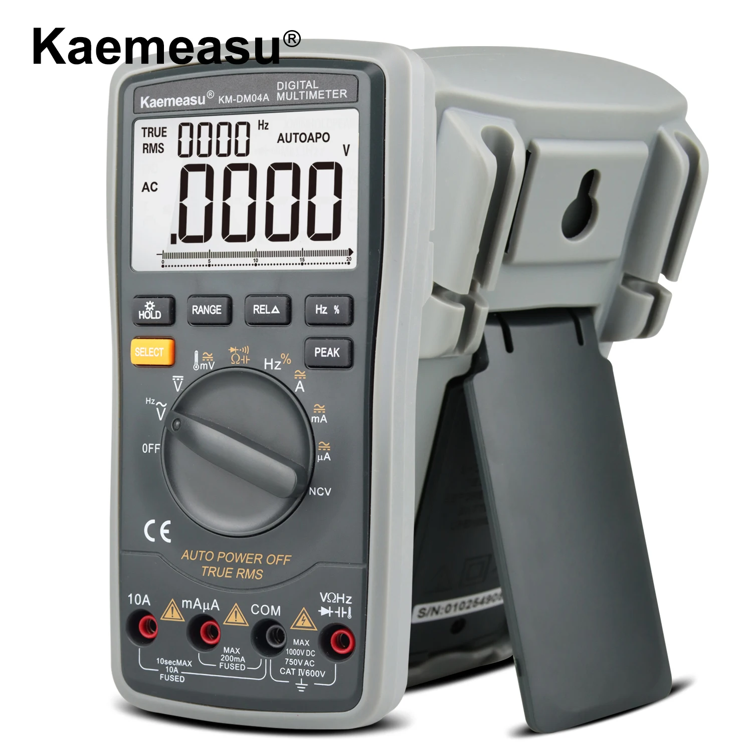 Kaemeasu km dm04a digital multimeter 4 count true rms voltage current