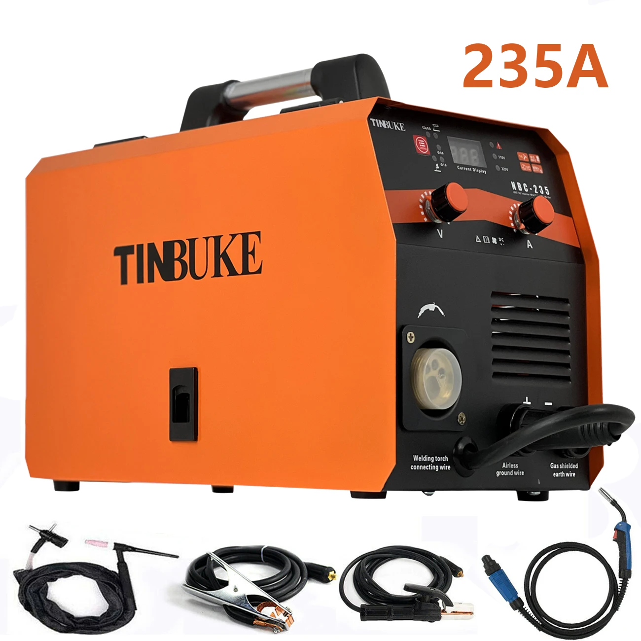 Automatic MIG Welding Machine IGBT 3 in 1 MIG/TIG/MMA Stick MIG Welder NBC 235 CO2 Inverter