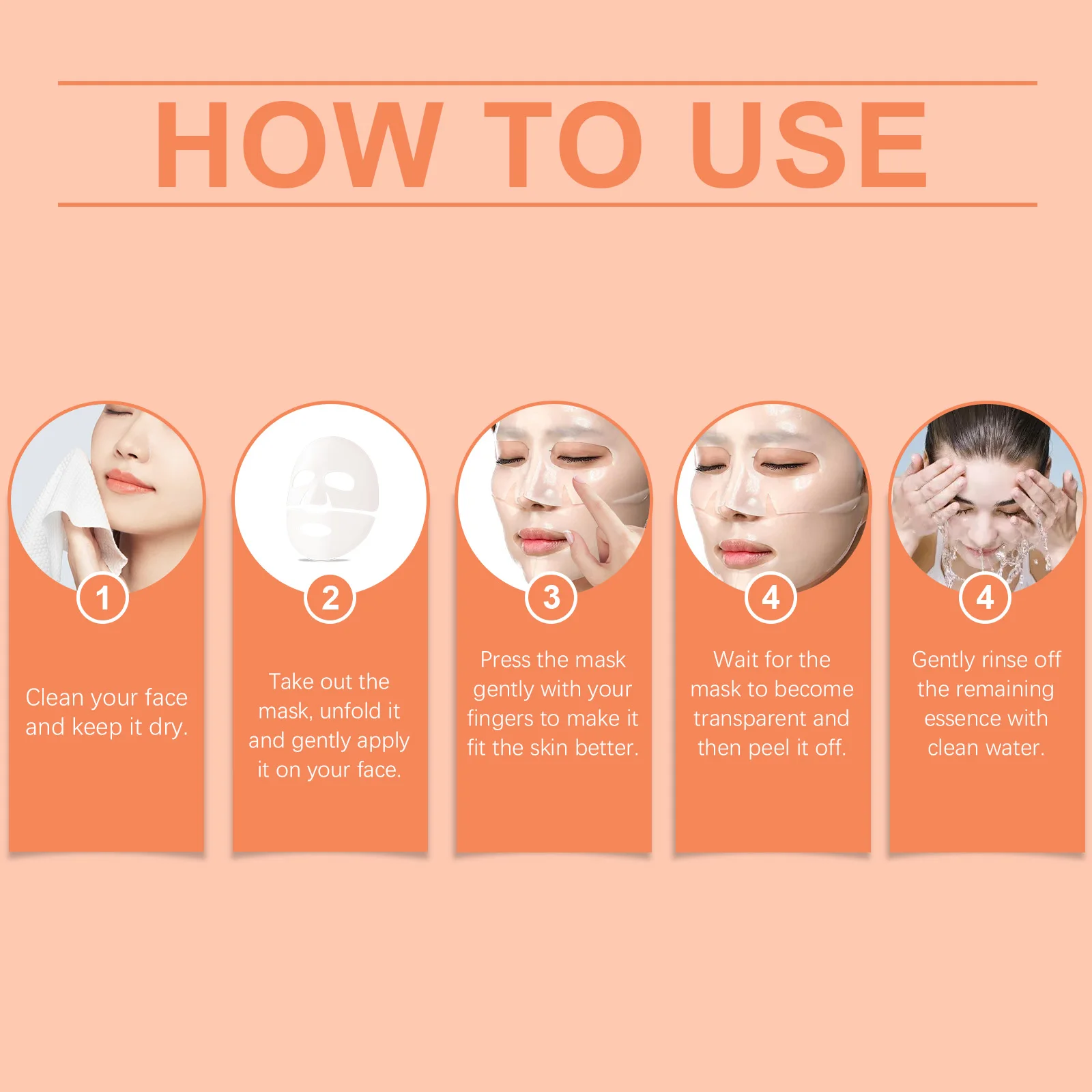 Hoygi Collagen Face Mask Lasting Hydrating Enhance Skin Elasticity Improve Smoothness Reduce Redness Soothing Face Care Mask