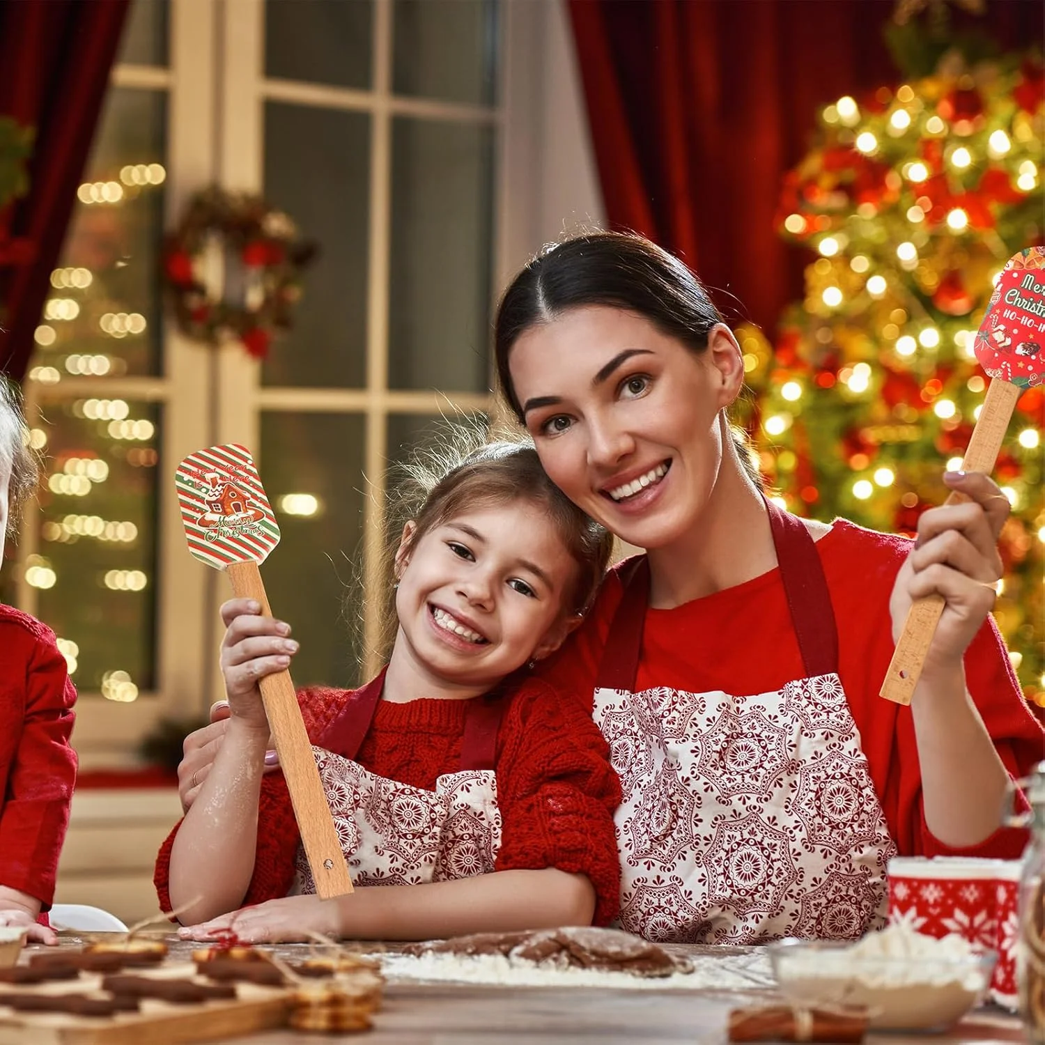 Christmas Silicone Spatula with Wooden Handle 5