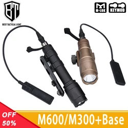 WADSN M600 M600C M300 M300A Military Tactical Flashlight With M-LOK Keymod Base Airsoft Gun Hunting Weapon LED Light Accessroy