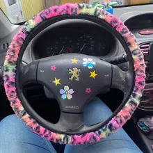 Coprivolante Leopardato In Peluche - Universale Per Auto 36-38 Cm - Foto 8