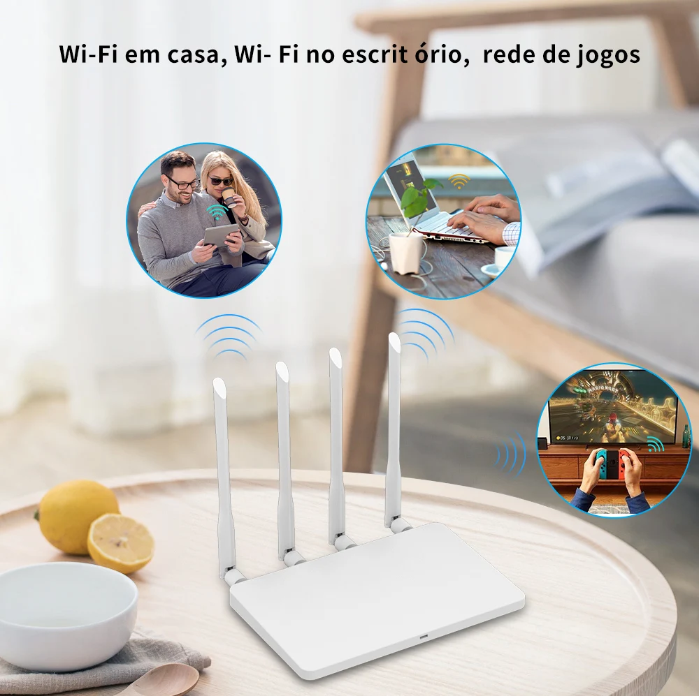 WiFi Cartão SIM para Casa, CAT4 EC200AEUHA,