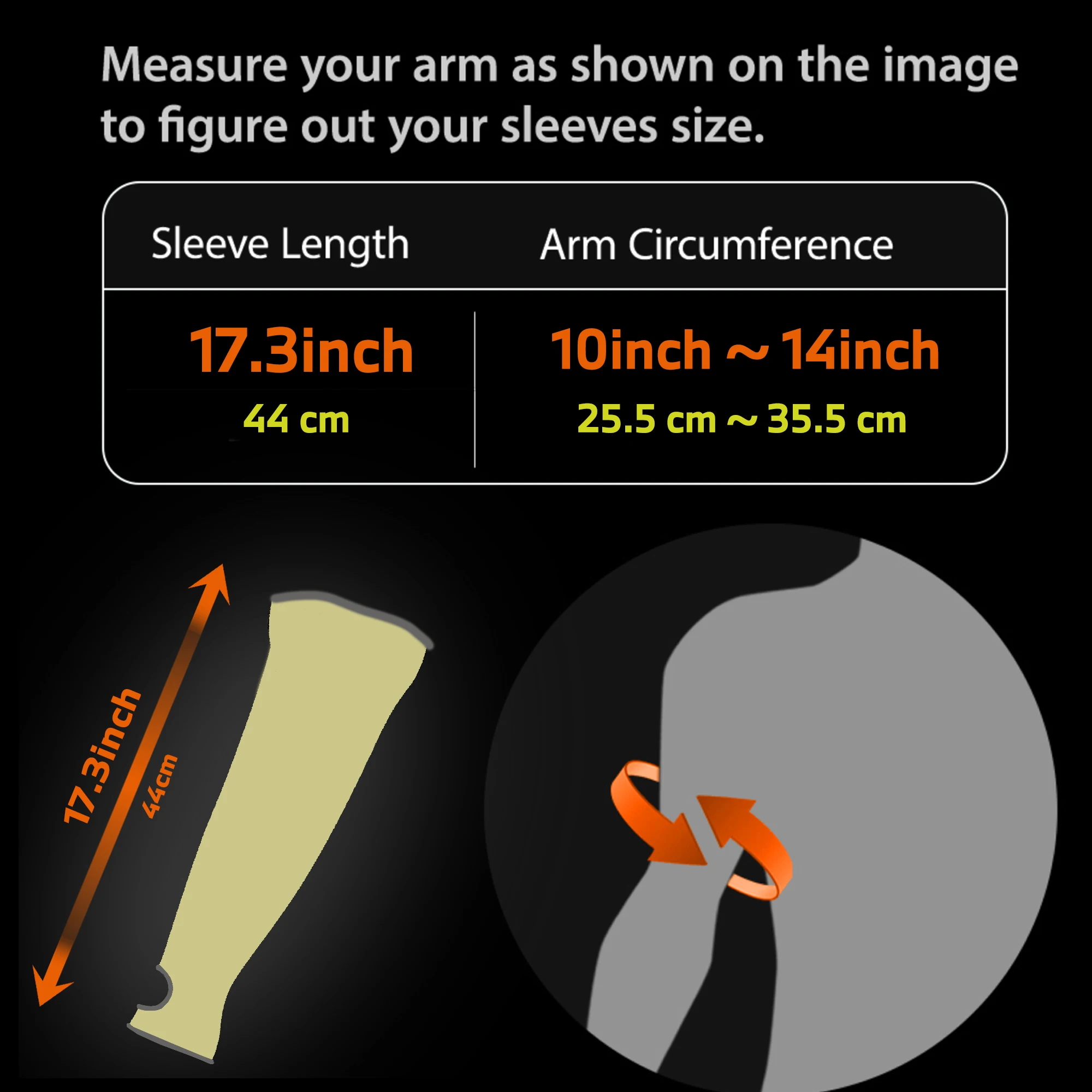 Kevlar Anti-Cut Aramid Fiber Protective Sleeves, 44cm, Heat Resistant