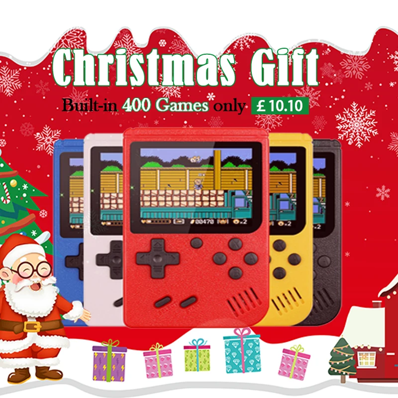 

3.0 Inch Lcd Screen Retro Video Gamer Console Built-in 400 IN 1 Handheld Portable Pocket Mini Game Player for Christmas Gift Boy