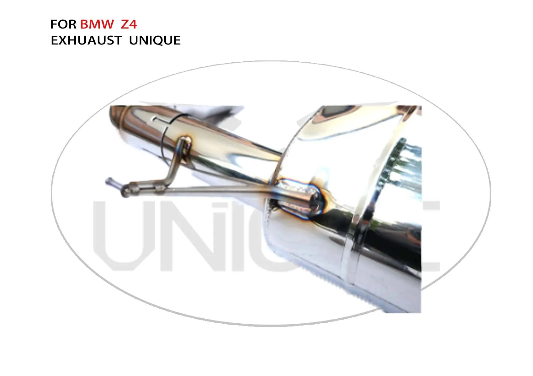 UNIQUEStainless Steel Material Exhaust Pipe Manifold Downpipe is Suitable For BMW Z4 Auto Modification Electronic Valve