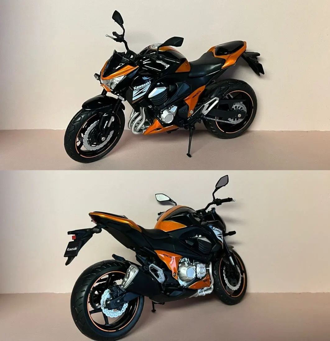 1/12 Kawasaki Ninja Z800 Racing Cross-country Motorcycle Model