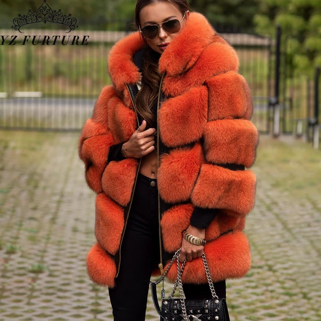 Herringbone Fox Fur Coat - Women - Ready-to-Wear