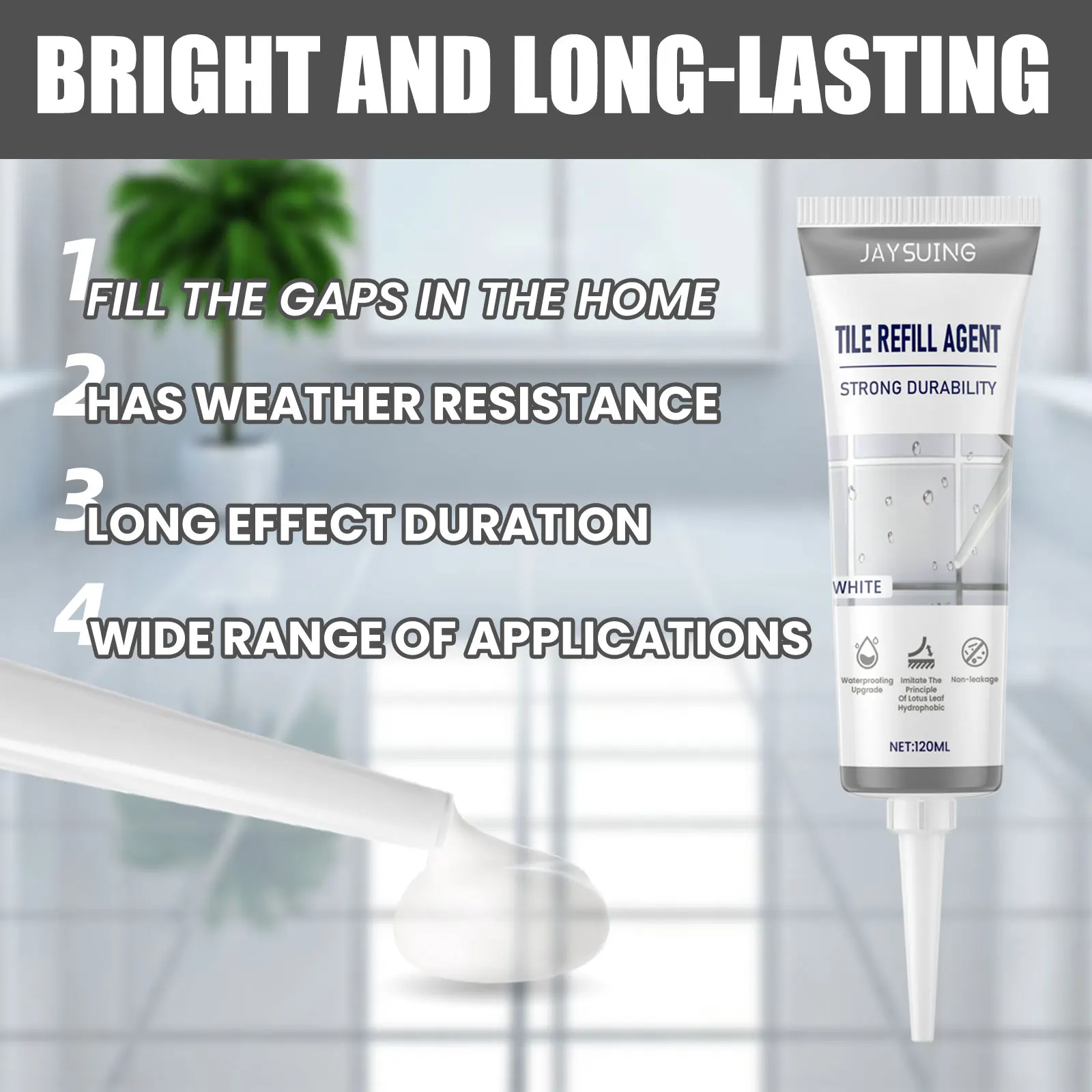 Waterproof Mildew Proof Caulking Tile Refill Agent