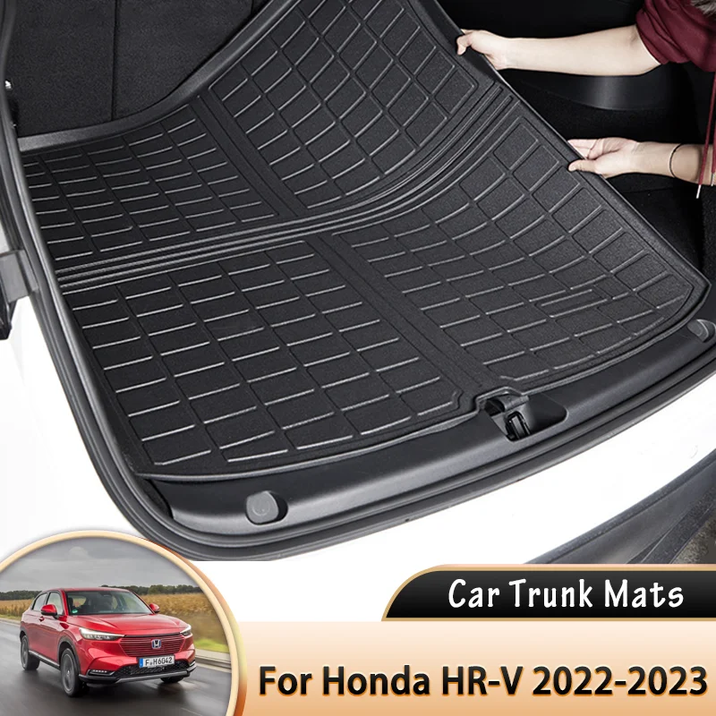 

Для Honda HR-V HRV HR V e:Ny1 2022 2023 2024 коврик для заднего багажника автомобиля, водонепроницаемый защитный вкладыш, поднос для багажника, коврики, аксессуары