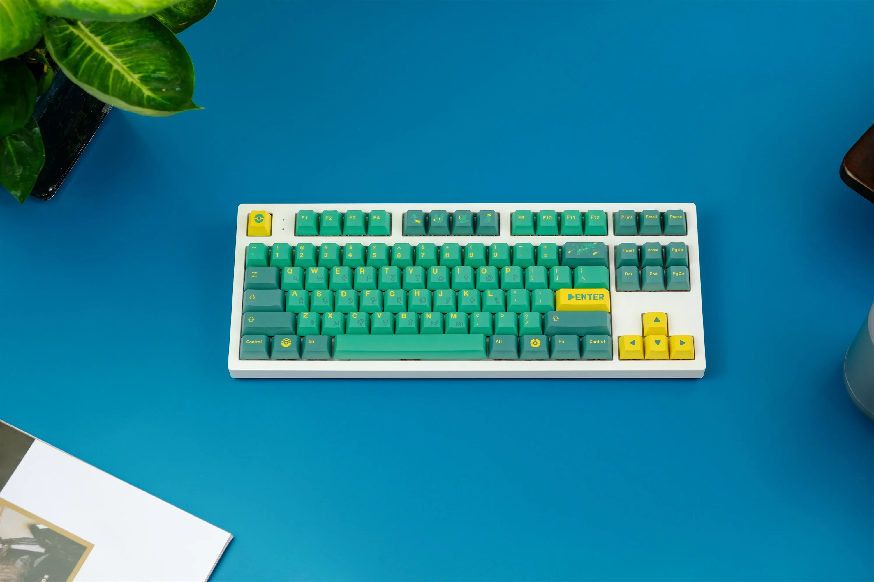 

Клавиши GMK Покемон Изумрудный, 134 клавиш PBT колпачки для клавиш Cherry Profile DYE-SUB персонализированные клавиши GMK для механической клавиатуры