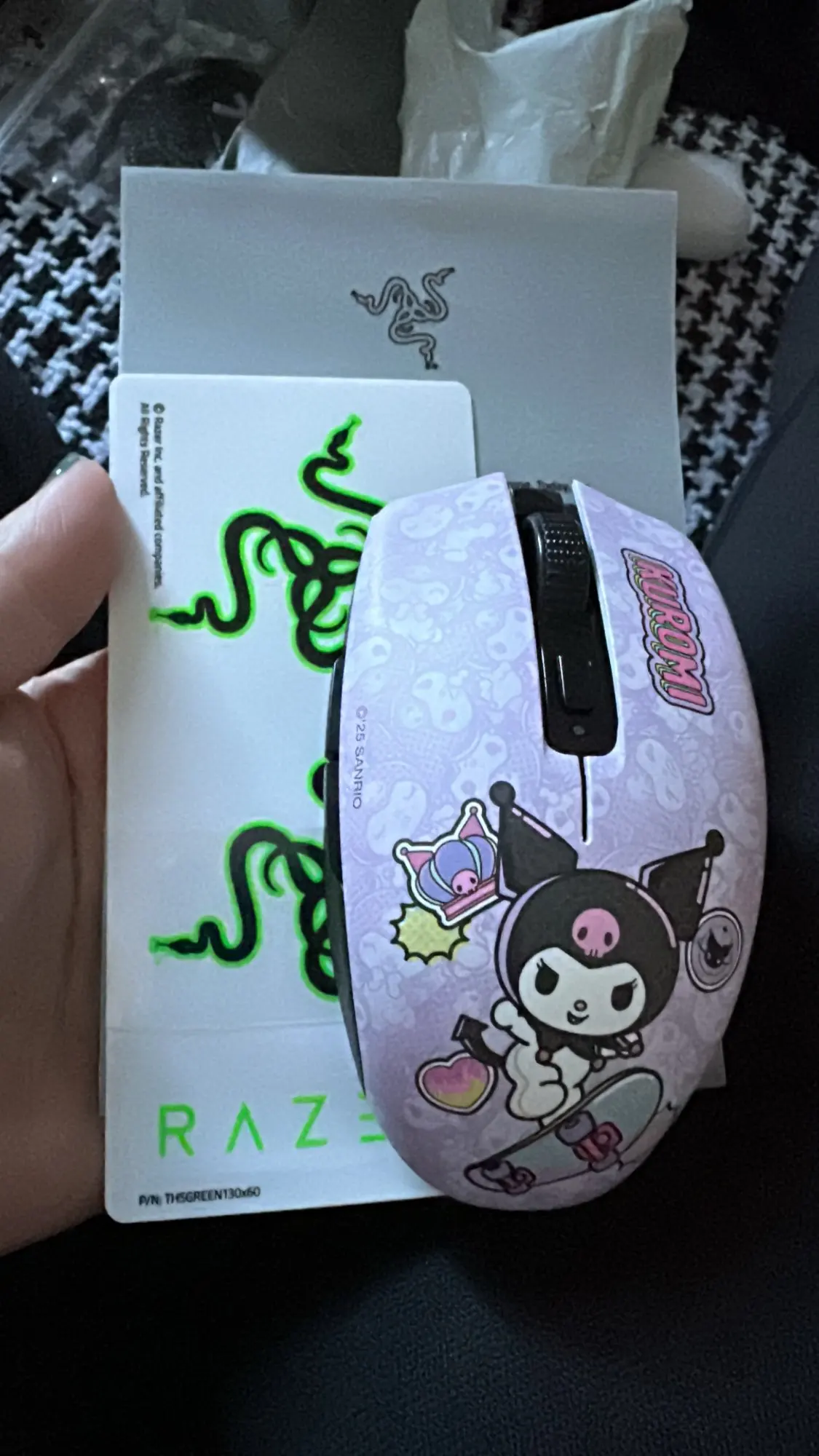 Razer Sanrio Kuromi 20th Anniversary Wireless Mouse Dark Night