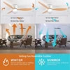 Modern Led Ceiling Fan Without Lights DC Motor 6 Speeds Timing Fans 20CM Low Floor Loft Remote Control Lux&vitae Fan With Lights 2