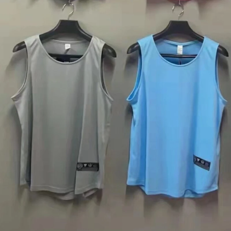 Men Running Vest Summer Loose Sleeveless Basketball Jersey Letter Print Fitness Bodybuilding Singlet Tank Tops basketball jerseys men sport tees