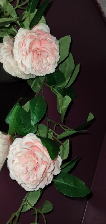 Guirlande de pivoines artificielles roses photo review