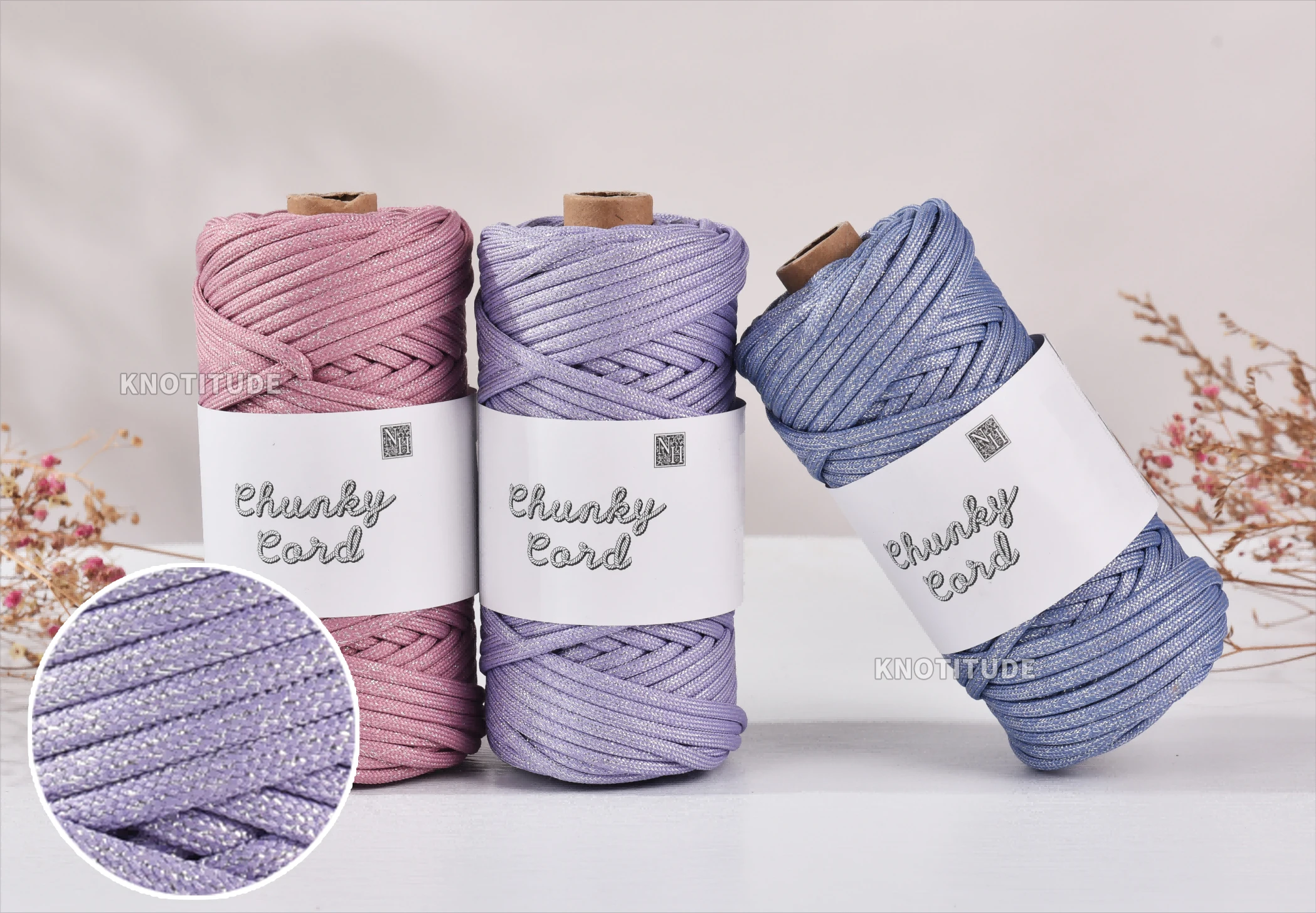 Silver Glossy 5.0mm Light Weight Polyester Braid Rope 5MM X 70yards a Roll  Silver Metallic Braided Cord  Shiny Macrame Cord 2