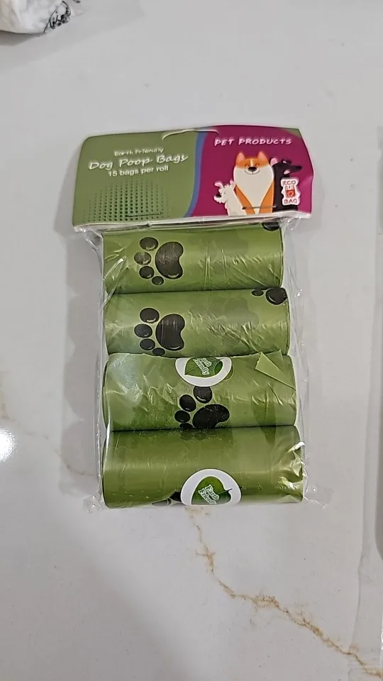 1/42 Roll Pet Biodegradable Trash Bag Dog Poop Bags Bulk Scented Poop Bag Degradable Cat Waste Bags Dog Poop Dispenser photo review