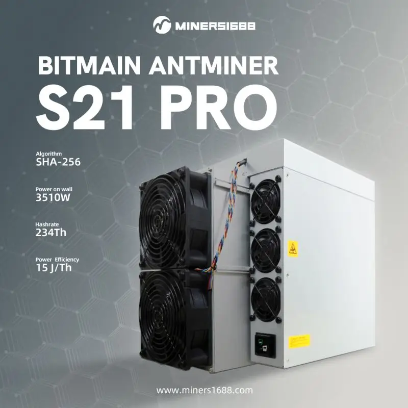 

В наличии NYC Bitmain Antminer S21 200th/s 3500W BTC Miner B