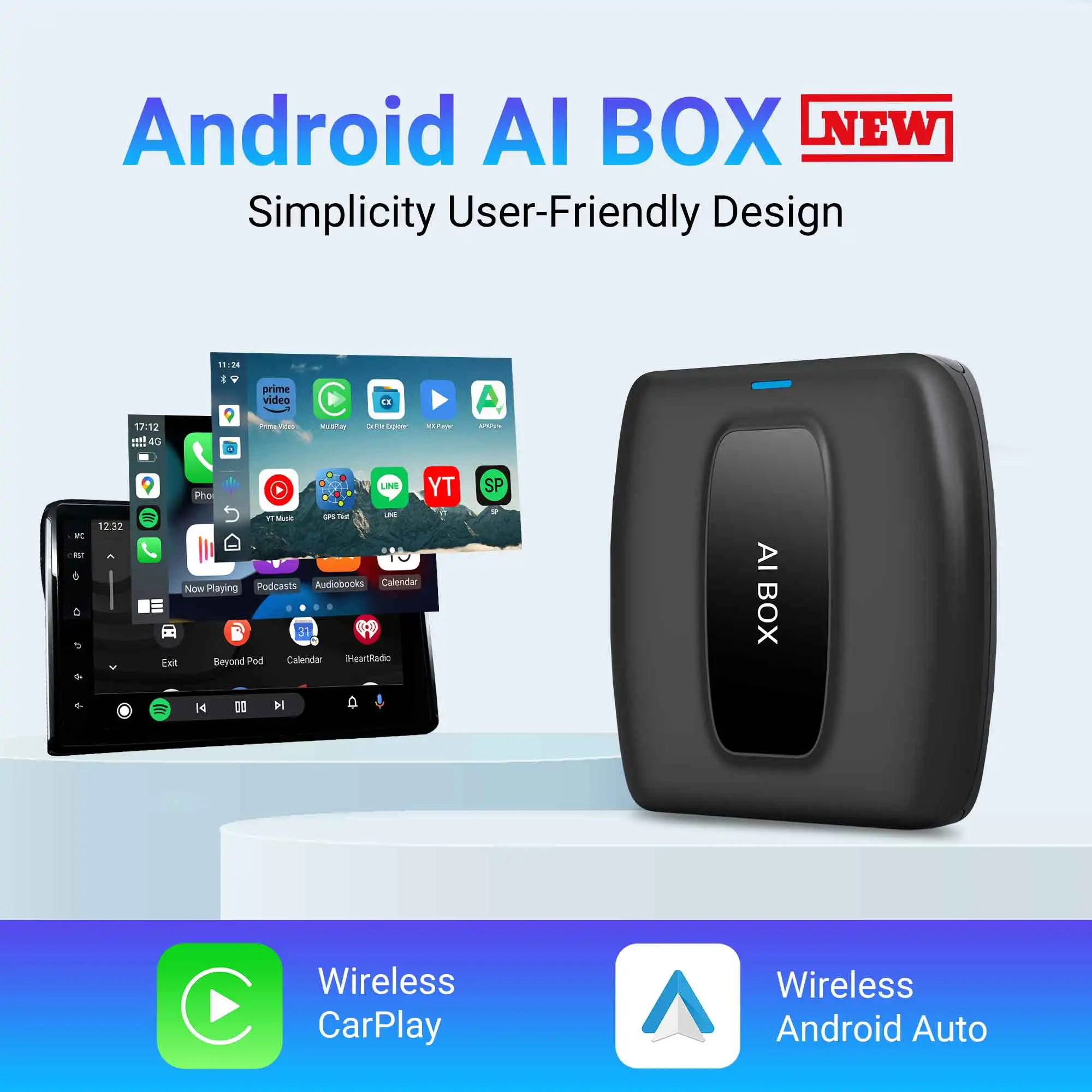 Redmaple Carplay AI Box HDMI分配器 Amazon.com: Wireless Carplay & Android Auto Adapter, Carplay AI