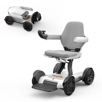 Poltrone elettriche potenti per anziani pieghevoli mediche per telecomando intelligente, mobile Bluetooth