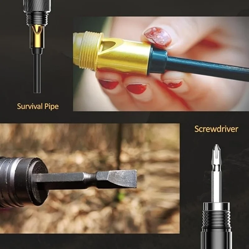 Multi-Purpose Trekking Pole-Aluminum Alloy-Ideal for hiking and snowy conditions, outdoor gear Insulated grip design