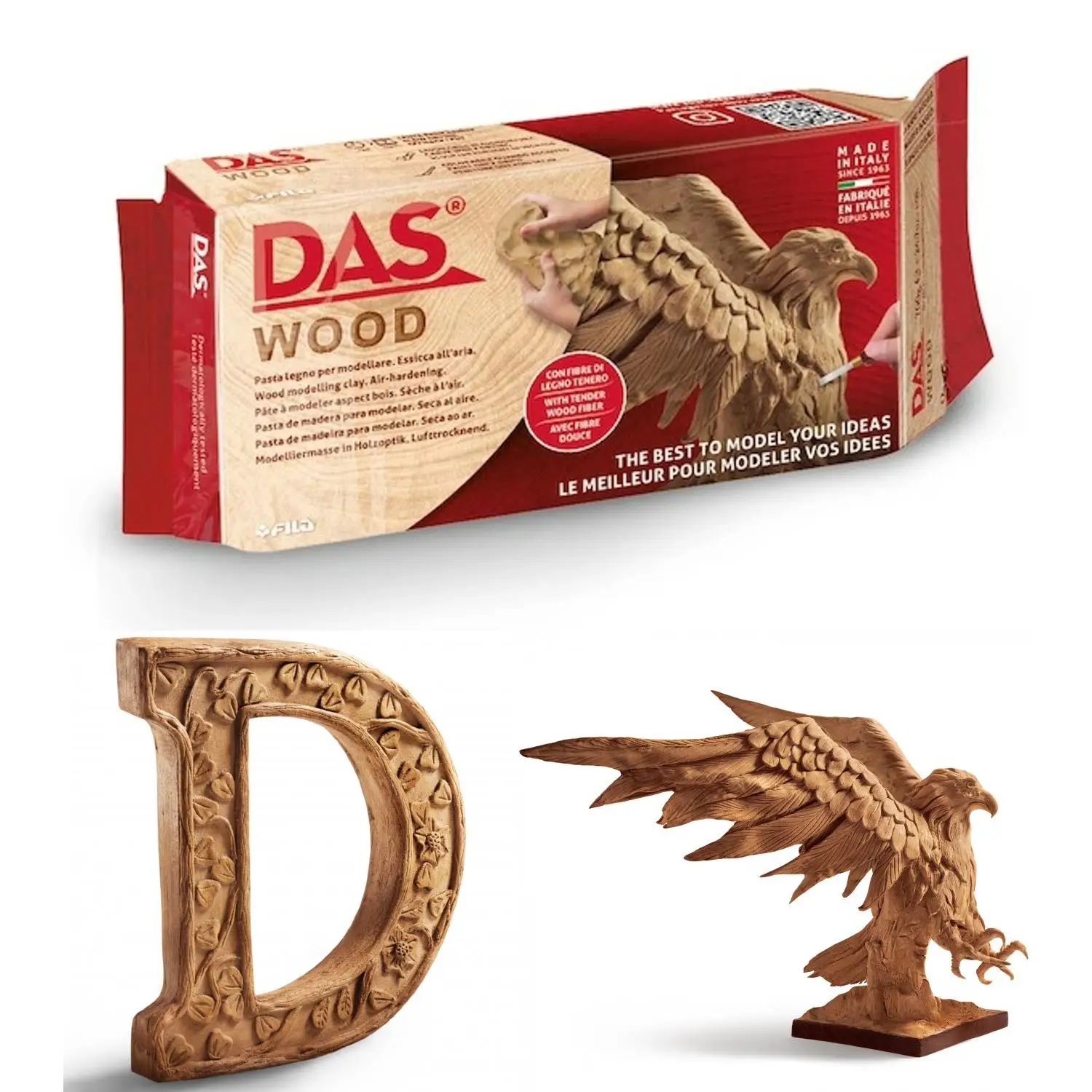 DAS- White Air Dry Modelling Clay 250 grams