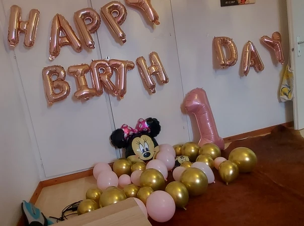 Blue Foil Birthday Balloon Set photo review