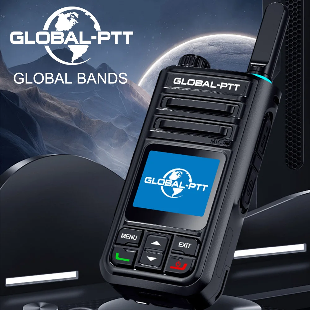 2PCS GLOBAL-PTT G9 POC Two-way radio Mini professional walkie talkie long range portable communication 5000km with yearly SIM