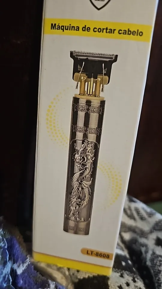 Máquina De Cortar Cabelo Parágrafo Barba Masculina Designer Aleatório Elétrico Profissional photo review