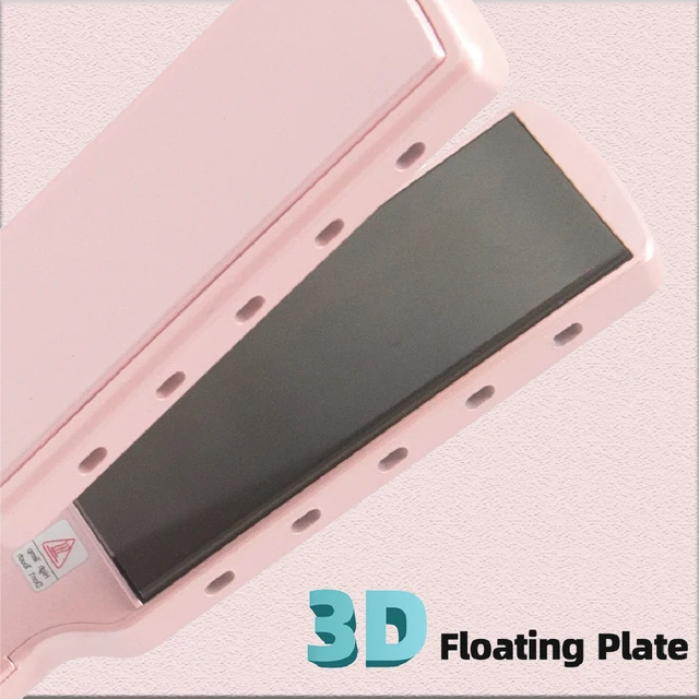 Piastra per capelli professionale RUCHA piastra larga ferro da stiro in titanio riscaldamento rapido Display LCD trattamento PTC ferro e spazzola per capelli 3