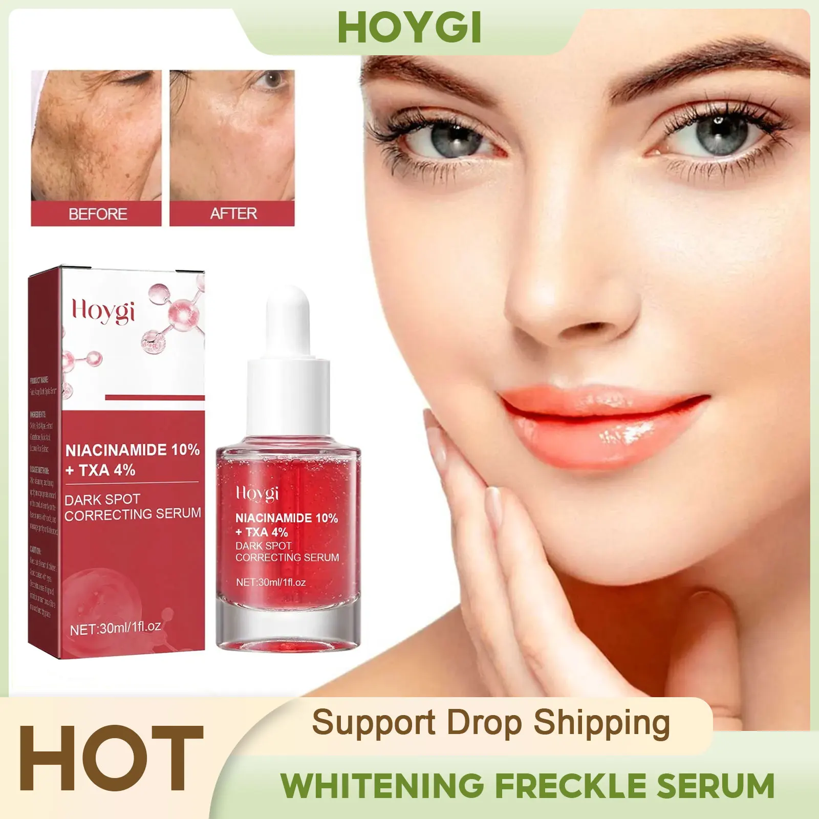 

Whitening Freckle Serum Lightening Chloasma Pigmentation Fade Age Spots Melasma Remover Brightening Dark Spots Corrector Essence