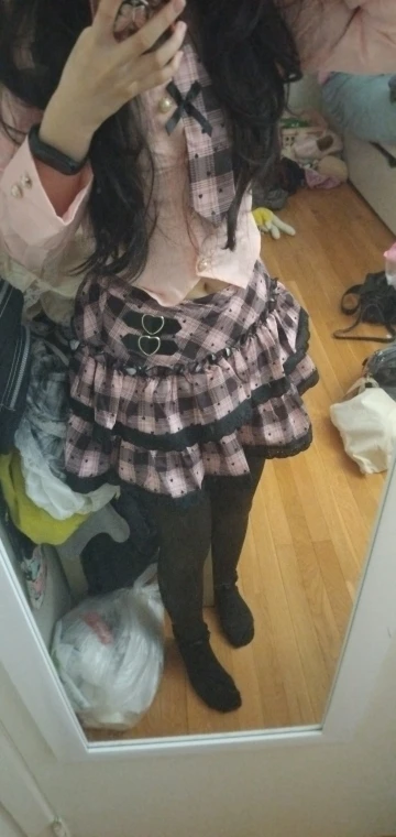 Spring Y2K Princess Outfits Women 2 Piece Sets Sweet Kawaii Bow Tops + Lace Pleated Skirt Female Retro Chic Preppy Style Clothes photo review